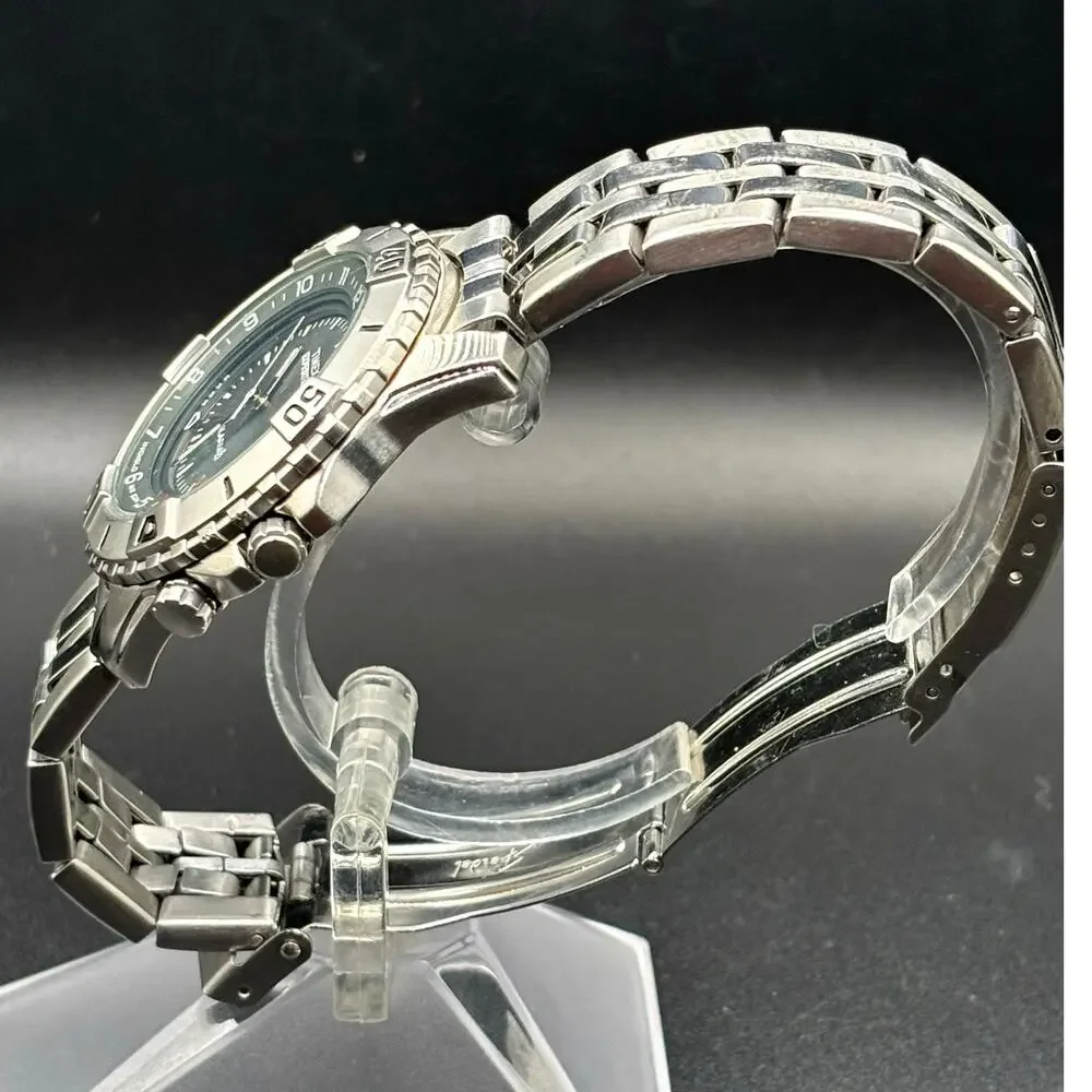 Timex Expedition T43391 Shenmue Alarm Indiglo Steel Bracelet 39mm Vintage Watch
